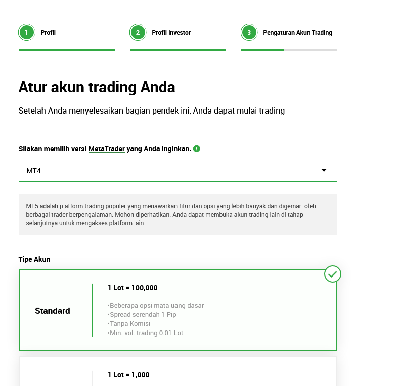 Klik menu penarikan.