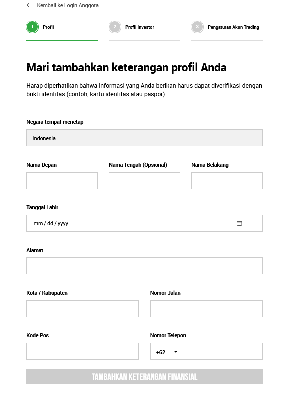 Klik menu penarikan.