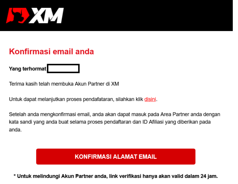 Email Konfirmasi Partner.