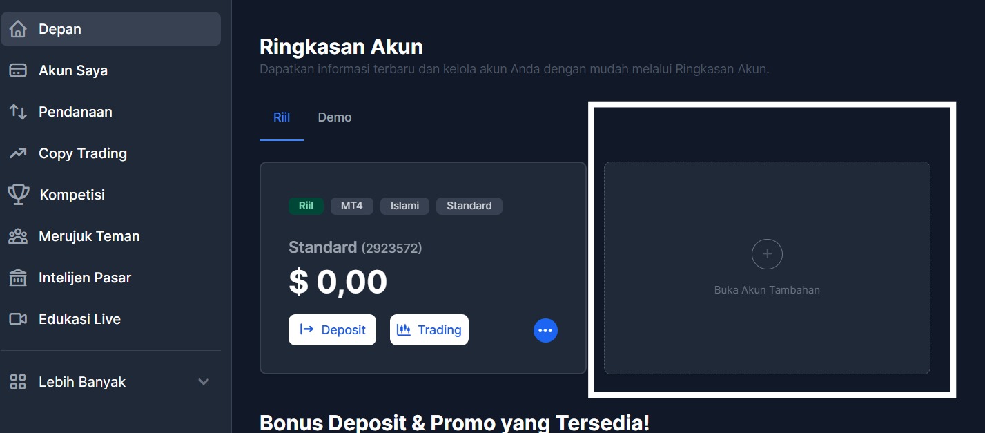 Daftar Akun XM Limapoin