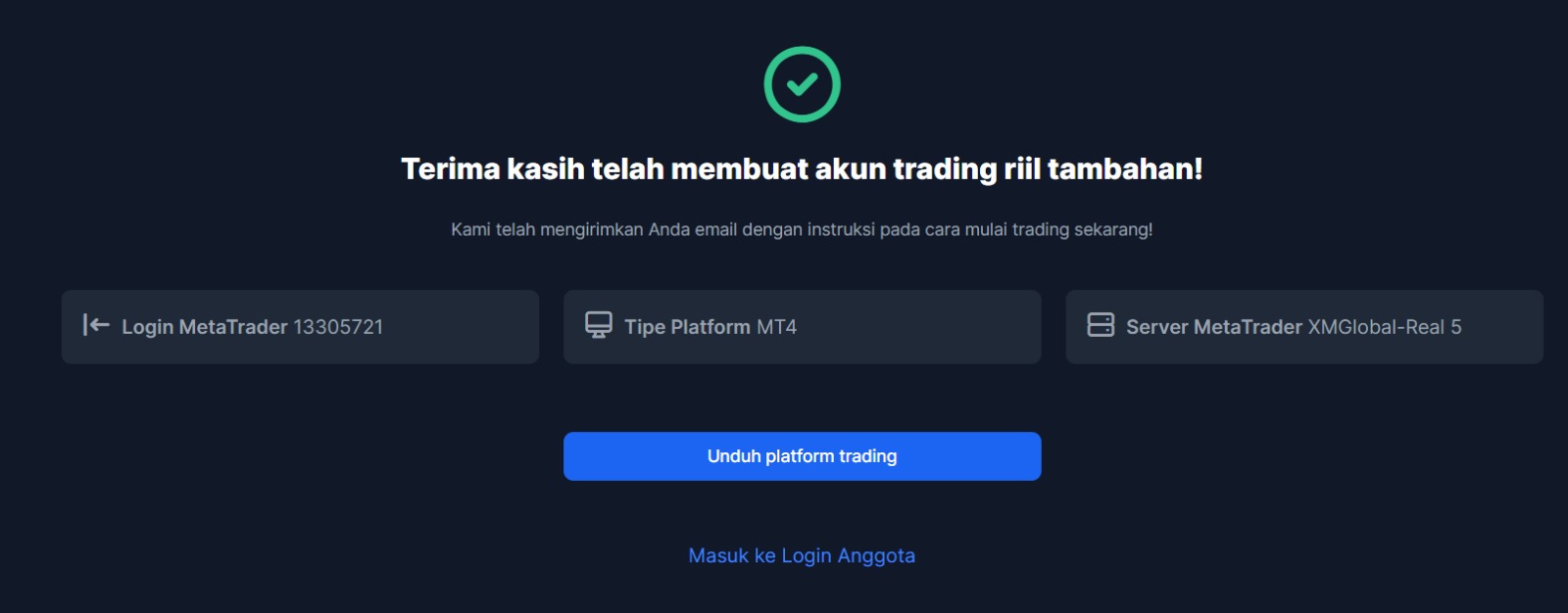 Daftar Akun XM Limapoin